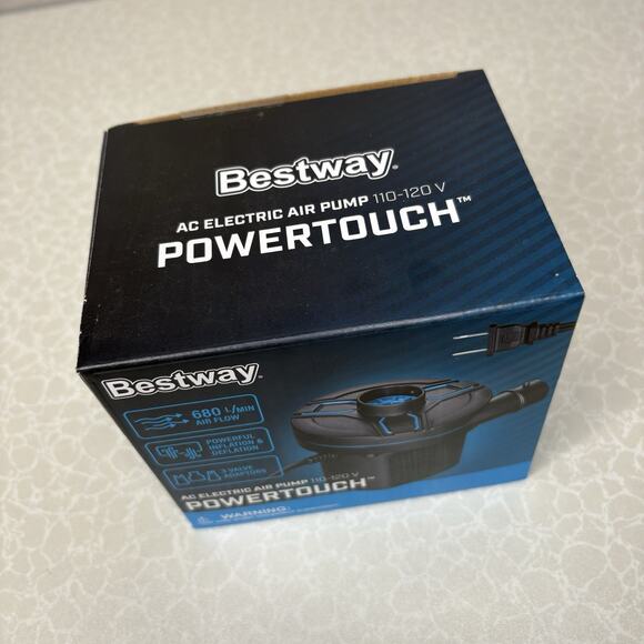 Bestway PowerTouch AC Electric Air Pump 110-120V | 680 L/Min High Air Flow - Picture 2 of 5
